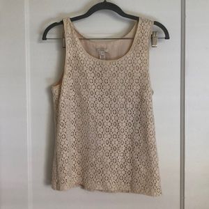 JCrew Crocheted lined Top